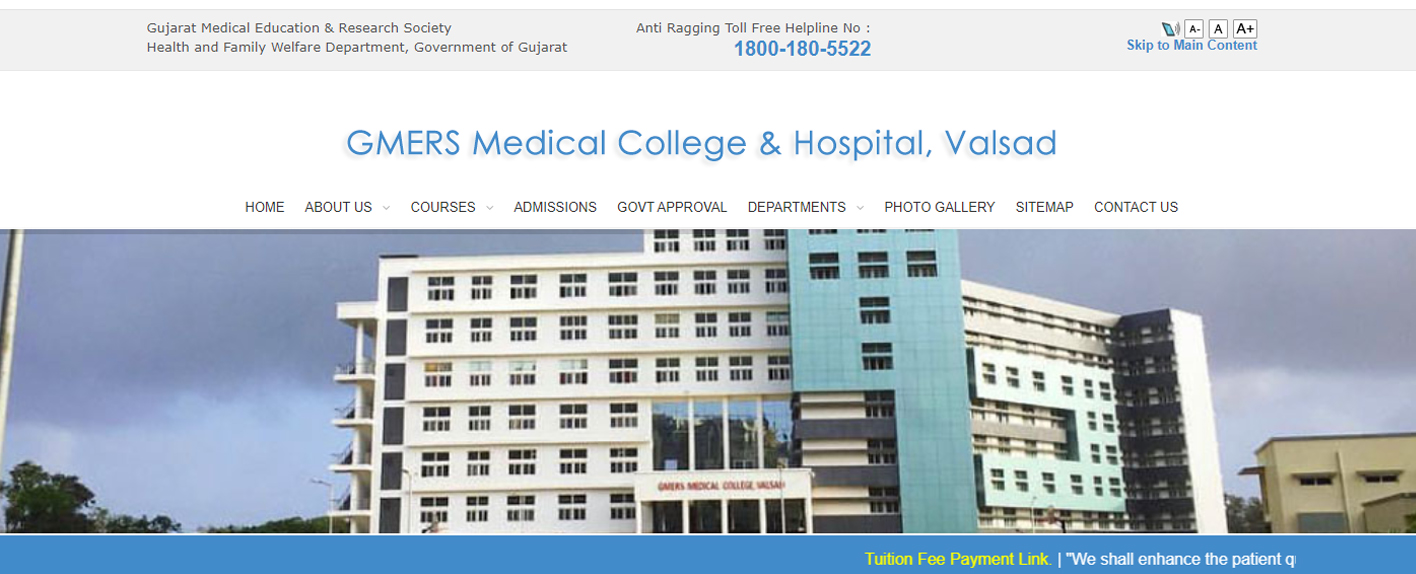 GMERS Medical College, Valsad 